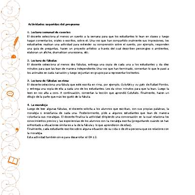 Actividades sugeridas Unidad 2