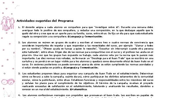 Actividades sugeridas Unidad 1