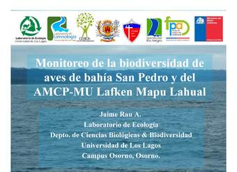 Presentación aves bahía San Pedro y AMCP-MU Lafken Mapu Lahual