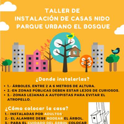 Folleto para instalación de casas nido