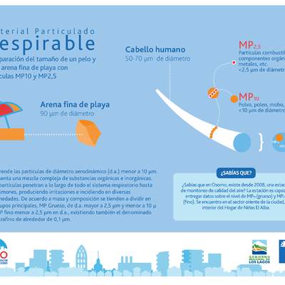 Infografía material particulado respirable