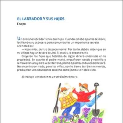 El labrador y sus hijos