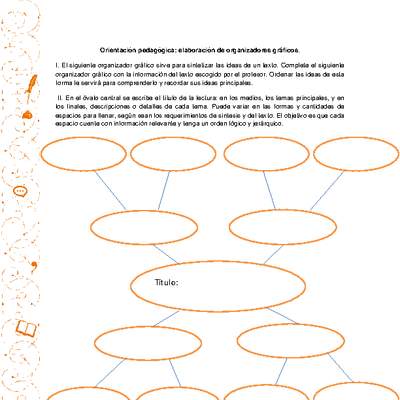 Orientación pedagógica: elaboración de organizadores gráficos