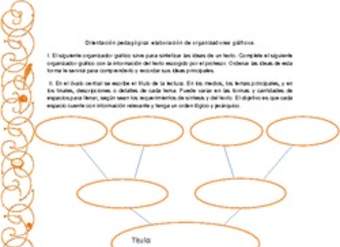 Orientación pedagógica: elaboración de organizadores gráficos