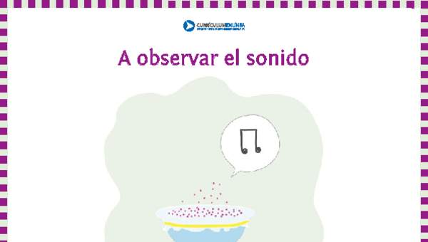 A observar el sonido