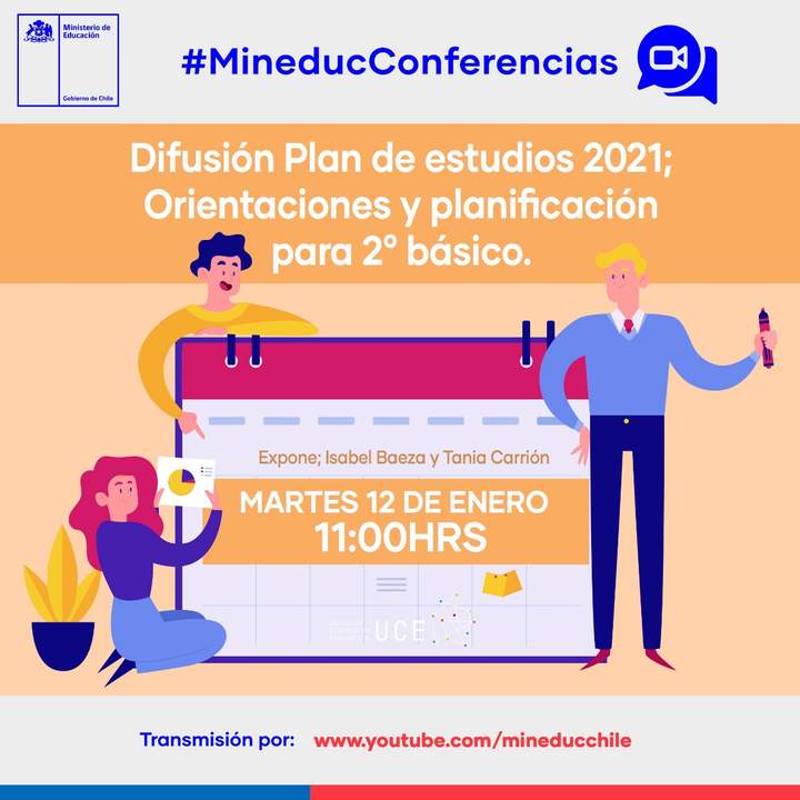 Difusión Plan de estudios 2021: Orientaciones pedagógicas y planificación para 2º básico