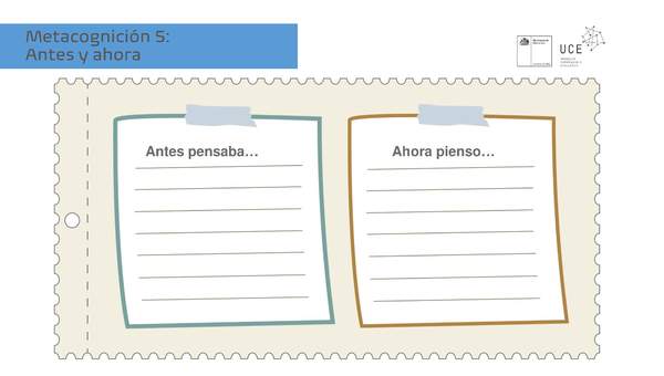 Metacognición 5: Antes y ahora