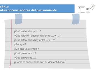 Reflexión 3: Preguntas potenciadoras del pensamiento