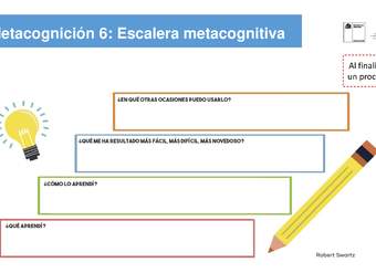 Metacognición 6: Escalera metacognitiva