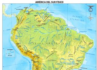 Mapa político de América del sur