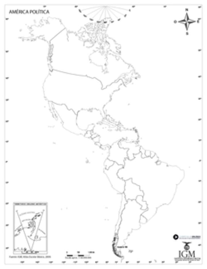 Mapa político de América