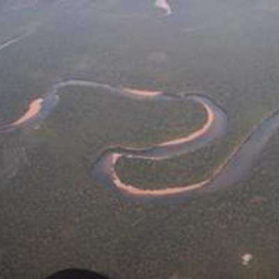 Fotografía aérea del río Orinoco