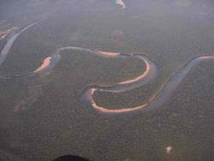 Fotografía aérea del río Orinoco