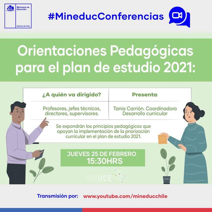 Difusión Plan de estudios 2021: Orientaciones pedagógicas y planificación