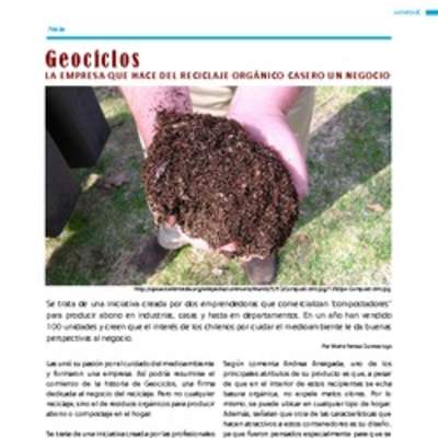 Lectura sobre empresa de reciclaje orgánico