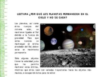 ¿Por qué los planetas permanecen en el cielo y no se caen II?