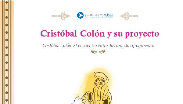 Cristóbal Colón y su proyecto