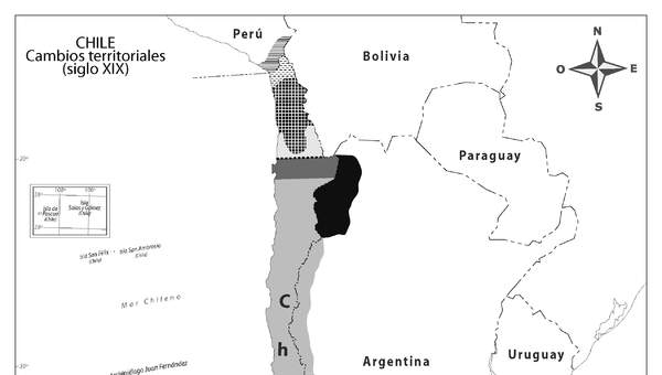 Chile cambios territoriales (siglo XIX)