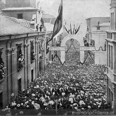 Regreso tropas Guerra del Pacífico