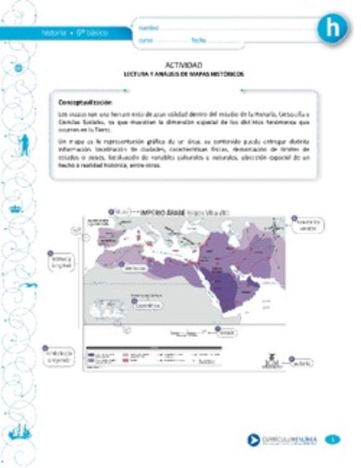 Lectura y análisis de mapa histórico