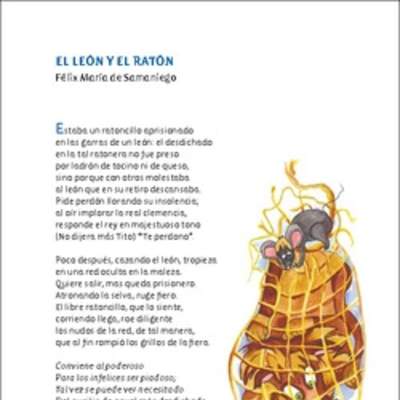 El león y el ratón