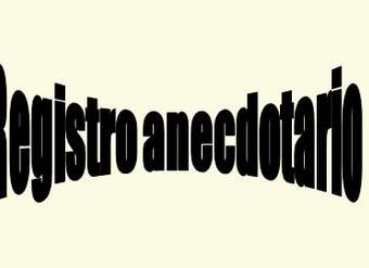 Registro anecdotario