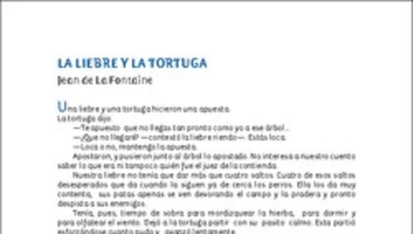 La liebre y la tortuga