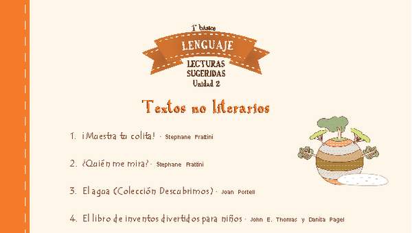 Lecturas sugeridas para la unidad 2: textos no literarios