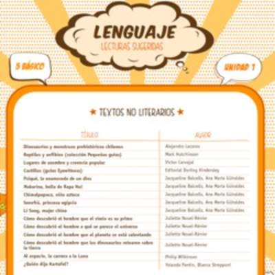 Lecturas sugeridas para la unidad 1: textos no literarios