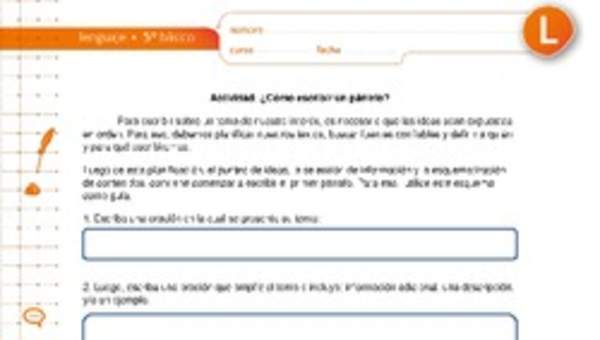 ¿Cómo escribir un párrafo?