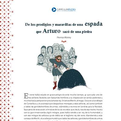 De los prodigios y aventuras de una espada que Arturo sacó de una piedra