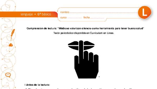 Comprensión de lectura: Médicos valorizan silencio como herramienta para tener buena salud