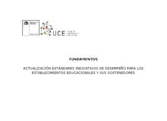 Fundamentos de Estándares Indicativos de Desempeño para Establecimientos de Educación Básica y Media (Vigente)