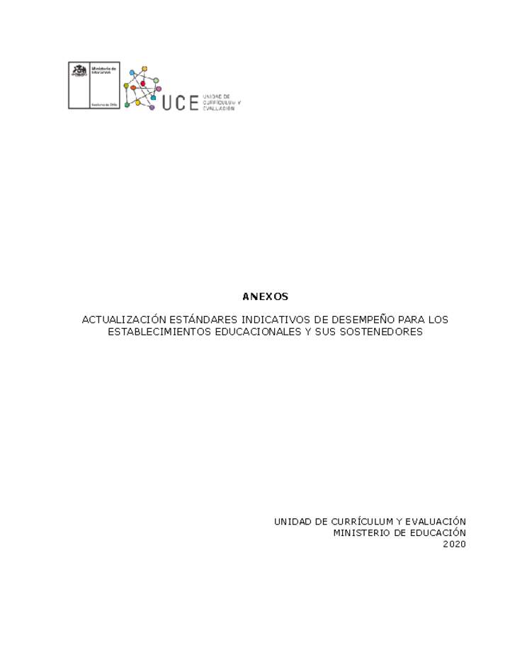 Anexo Estándares Indicativos de Desempeño de Educación Básica y Media (Vigentes)