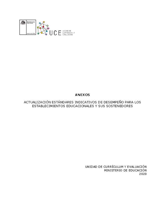 Anexo Estándares Indicativos de Desempeño de Educación Básica y Media (Vigentes)