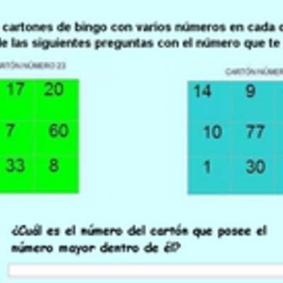 Comparar números hasta 100 d