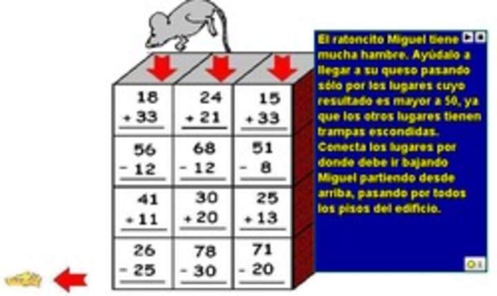 Cálculo mental de adiciones y sustracciones (III)