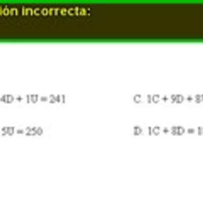 Identificar un número dada la cantidad de unidades, decenas y centenas que posee