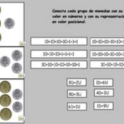 Valor posicional utilizando monedas