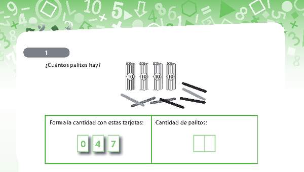 Resolución de problemas de adición, escritura y completar series