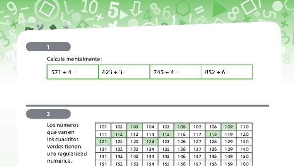 Resolución de problemas que involucra regularidades numéricas en tablas