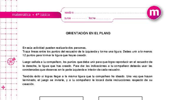 Juego: orientación en el plano