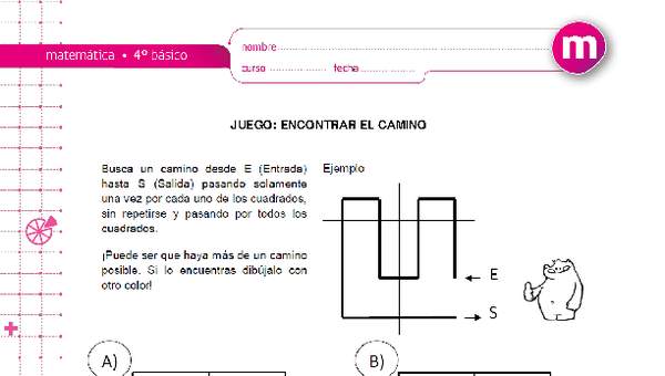 Juego: encontrar el camino