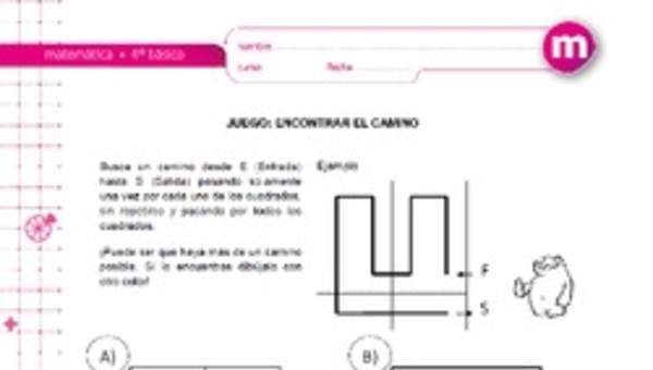 Juego: encontrar el camino