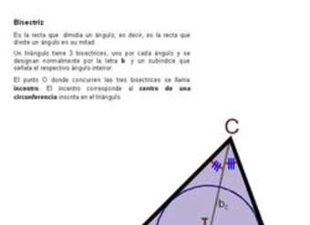 Bisectrices e incentro