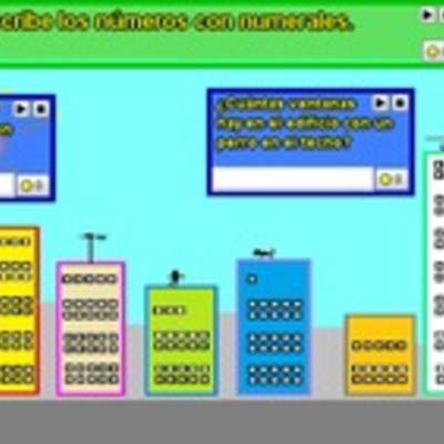 Cuenta ventanas edificio y escribe números simbólicamente (II)