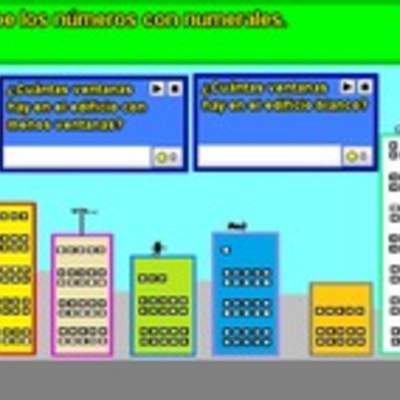 Cuenta ventanas edificio y escribe números simbólicamente (III)