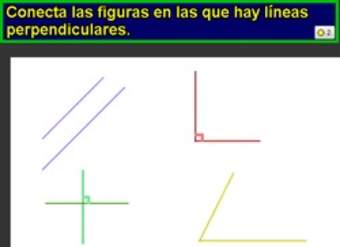 Identificar figuras con líneas perpendiculares