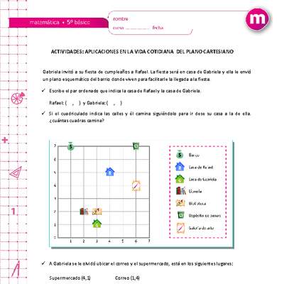 Aplicaciones en la vida cotidiana del plano cartesiano