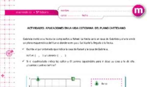 Aplicaciones en la vida cotidiana del plano cartesiano